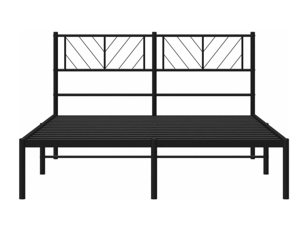Black Metal Bed Frame, 120 x 200 cm