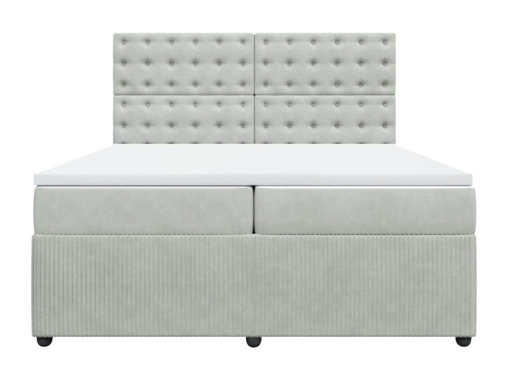 Gray Velvet Mattress, 200 x 200 cm