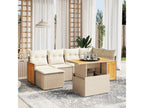 Beige Woven Resin Wicker Outdoor Furniture Set - dlz1766583335148