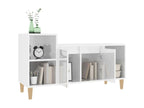 White Engineered Wood TV Stand, 100 x 35 x 55 cm