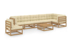 Natural Pine Wood Outdoor Furniture Set - dlz1766583977881